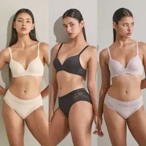 플레이텍스 노와이어 시크릿밴드 브라팬티 6종 PXW4O434647_T