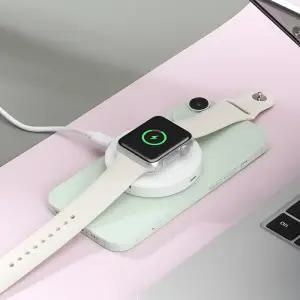 아이리버 15W 2in1 마그네틱 애플워치 3W 접이식 슬림 과열방지 무선 고속 충전기 IDC-500 2개 세트