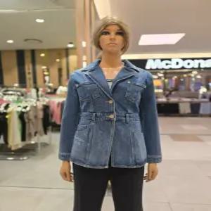 [에고이스트] 절개 포인트 슬림 테일러드 데님 재킷  ER2DJ-861