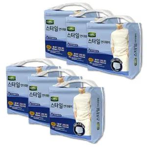 디펜드 스타일 언더웨어 남성용 요실금팬티 패드 남성 파워 중형 9매x6팩
