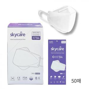 스카이케어 KF94 황사 방역 마스크 (화이트/1개입개별포장)