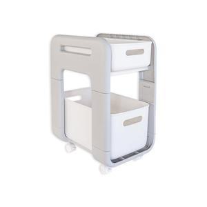[생활살림]이동식 거실 주방 수납 미니 카트 서랍형 2단 트롤리