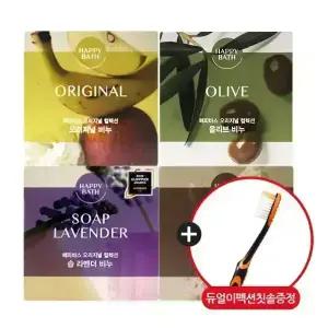 해피바스 세안 세수 비누 90g x4입 데톨 무궁화 도브 뷰티크림비누 두보레 순한 촉촉(+칫솔판촉)
