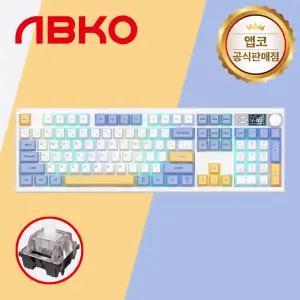 앱코 AS104 무선 블루투스 키보드 블루레몬 조약돌 슈팅스타축