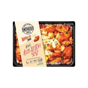 [장보기]아워홈 온더고 춘천식 치즈닭갈비덮밥 290g, 1개