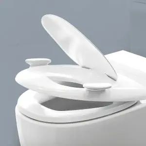 [보리보리/두리]두리 핸들 무소음 유아변기커버 4.0 + 디딤대 상단 + 변기손잡이 1P(일반)
