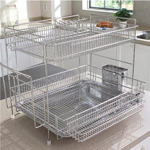 특대형 스텐 2단 식기건조대 주방정리 필수템 싱크대선반