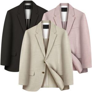 중년 남성 여름 자켓 린넨 스판 국내생산 콤비자켓 시원한 마 신사 양복 남자 정장 마이 빅사이즈 95~120