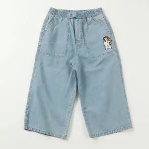 [롯데백화점]지프 여아 와이드핏 8부 데님 팬츠  KO2DPU532