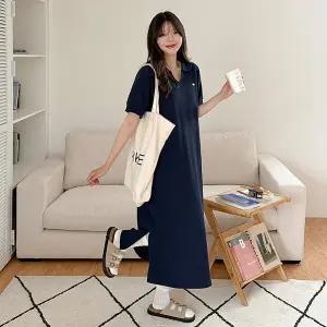 [공구우먼] [제작] 유로브 루즈핏 카라 원피스 81427 빅사이즈 여성의류