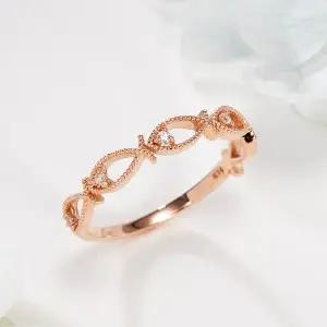 [비앤비골드] 14K/18K 큐빅아이 로렛트 5마리 물고기 반지 NPR41434