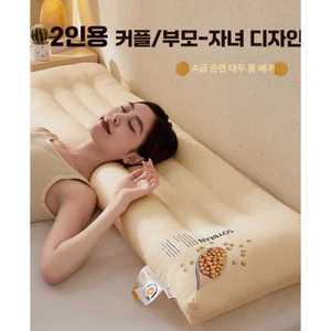 파노라마베개 2인용베개 여름용 순면 대두 더블 롱 베개 목 베개 베개 심 가정용 1.8m 수면 보조 베개 1.5m