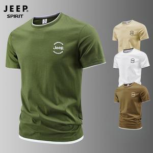 JEEP 지프 남자 여름 반팔티 기능성반팔티/흰티/흰색면티/무지/기본티/남성