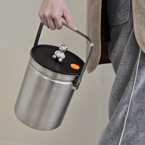 지엔베르그 스텐 음식물 쓰레기통 3L 진공 냄새차단 가정용 주방