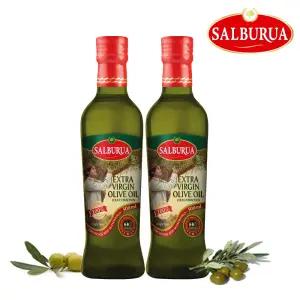 [살부루아] 엑스트라버진 올리브유 500ml 2병 구성, 냉압착방식