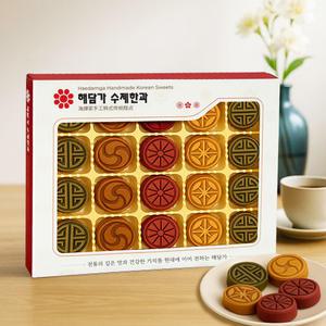 해담가 모음 다식 수제 선물세트 답례품 간식 한과 디저트 다과 옛날 전통 과자 설 추석 명절 결혼식 칠순
