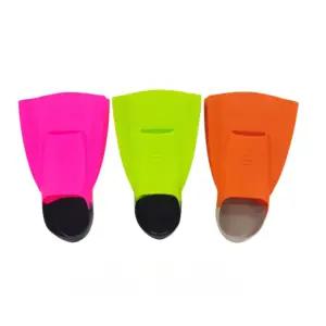 Delight 수영장 강습용 어린이용 숏핀 숏오리발 훈련용 실리콘 오리발 수영용품