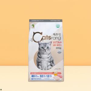 캐츠랑 전연령 비타플러스 고양이 건식 사료 20kg 1개