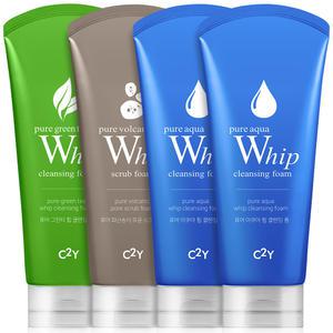 C2Y 폼클렌징 120ml 아쿠아 2개+화산송이+그린티