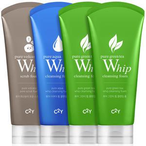 C2Y 폼클렌징 120ml 그린티 2개+아쿠아+화산송이