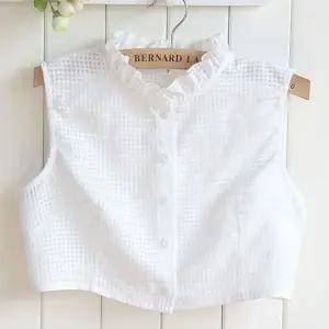 프릴 차이나 페이크카라 프릴하이넥 레이어드 케이프 페이크카라 넥케이프 레이스카라