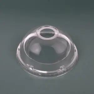 [대성산업]107파이 아이스컵 뚜껑 PET 돔리드 1박스(500개)