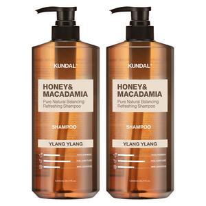 쿤달 허니 모발두피관리 앤 마카다미아 네이처 샴푸 일랑일랑 1058ml 2개
