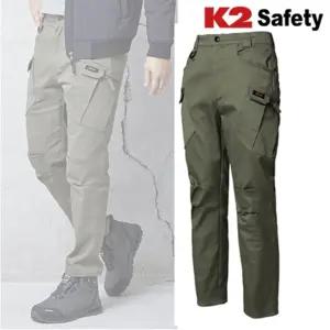 K2 봄가을 작업 바지 남자 주머니많은 작업복 하의 춘추 스판 밴딩 팬츠 A102