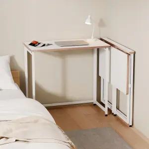 소프시스 듀얼 접이식 책상 800 / 접이식 다용도 학생 공부 이동식 공부 폴딩 테이블 책상 조립식