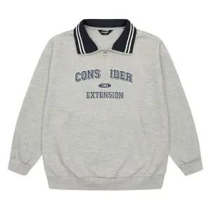 에꼴리에 TC01 요꼬 카라 반집업 맨투맨티/카펜더 포켓 특양면 바지셋트  25A1703.1704