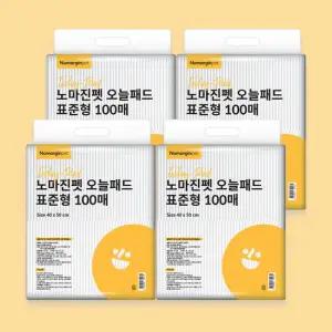 노마진펫 오늘패드 20g 400매 표준형/대형 강아지배변패드 초강력흡수
