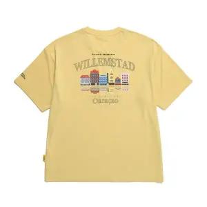 [내셔널지오그래픽] N232UTS620 드라이실 컨셉 그래픽 세미 오버핏 반팔 티셔츠 2 LM MUSTARD