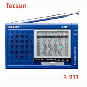 Tecsun R-911 FM/MW/SW 다중 채널 세계 수신기 대역 라디오 고감도 스테레오 디지털