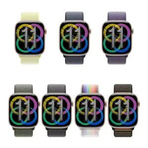 Apple Watch 11 GPS 42mm 로즈 골드 알루미늄 케이스/(스포츠 루프 색상 선택 가능)