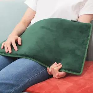 한양 퍼 맥반석 전기 찜질기 포레스트그린 소 대 온열매트 어깨 허리 복부