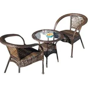 테이블 라탄 의자세트 테라스 벤치 옥상 카페 의자 발코니 실외 사각 베란다 원형 야외