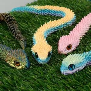 3D 관절 방울뱀 피규어 3000 랜덤 (306)