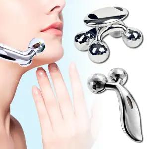 페이스 롤러 니들 얼굴 마사지 미니 3D 셀프 리프팅 기구 롤링 윤곽 붓기 홈케어 4D