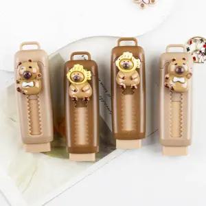 카피바라 슬라이딩 지우개 판촉용 홍보용 귀여운 예쁜 슬라이드 샤프식 소량 각인 인쇄 가능