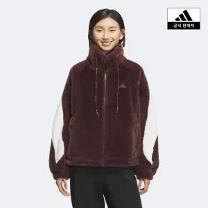 [아디다스](광주신세계)[New Performance] 따뜻한 인조 퍼 재킷 [KC0078]