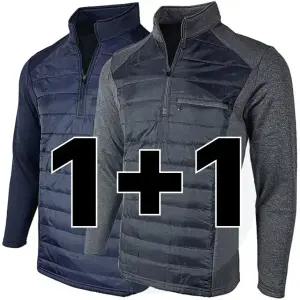 원 플러스 원 겨울 기모 남자 긴팔 작업복 상의 BTR716 등산 작업티 티셔츠 기능성 남성 집업