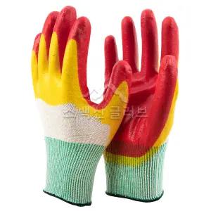 아운 망고 15G 이중황코팅 장갑 100켤레 망고이중코팅 황이중 안전목장갑