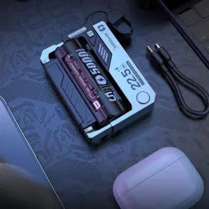 다이아직구 캡슐형 탄창 디자인 보조배터리 배터리 교체형 기계식 고속충