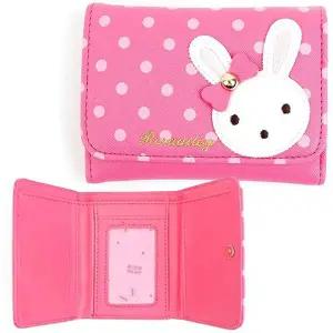 로라앨리 걸스 지갑 3단지갑 핑크색 귀여운 토끼