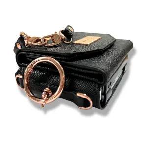 갤럭시 겔럭시 Z플립7 SM-F766N 24K 고급 프리미엄 명품 가죽 원단 지폐 카드 수납 포켓 지갑형 다이어리