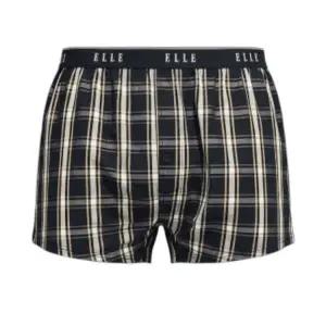 [롯데백화점]엘르이너웨어 남성 체크 아웃밴드 트렁크(EDMTK981NV)