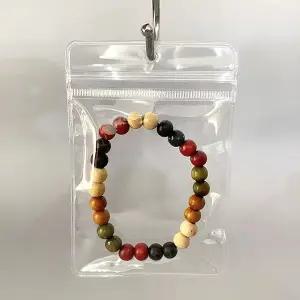 2size 타공 PVC 지퍼백 액세사리 소품 포장 펀칭 슬라이드 봉투 파우치 봉지 포카 보관 미니