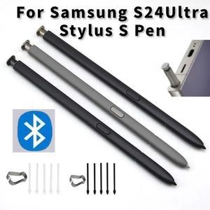 삼성 갤럭시 S24 울트라 SM-S928용 정품 스타일러스 터치 스크린 S 펜 펜슬 블루투스 기능 지원 에어 커맨드