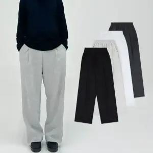 국내생산 롱/숏 키큰남자 키작남 원턱 와이드핏 트레이닝 바지 남자 츄리닝 바지 남녀공용