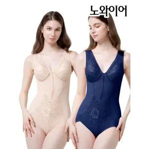 [하프클럽/제임스딘]레이스 무빙 노와이어 지퍼올인원 바디슈트1종(JHWVA036)80B-95B